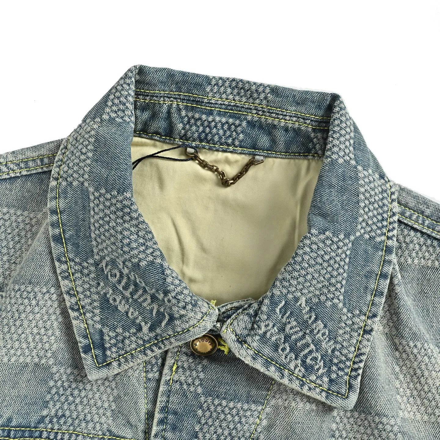 Louis Vuitton/Louis Vuitton checkerboard denim jacket